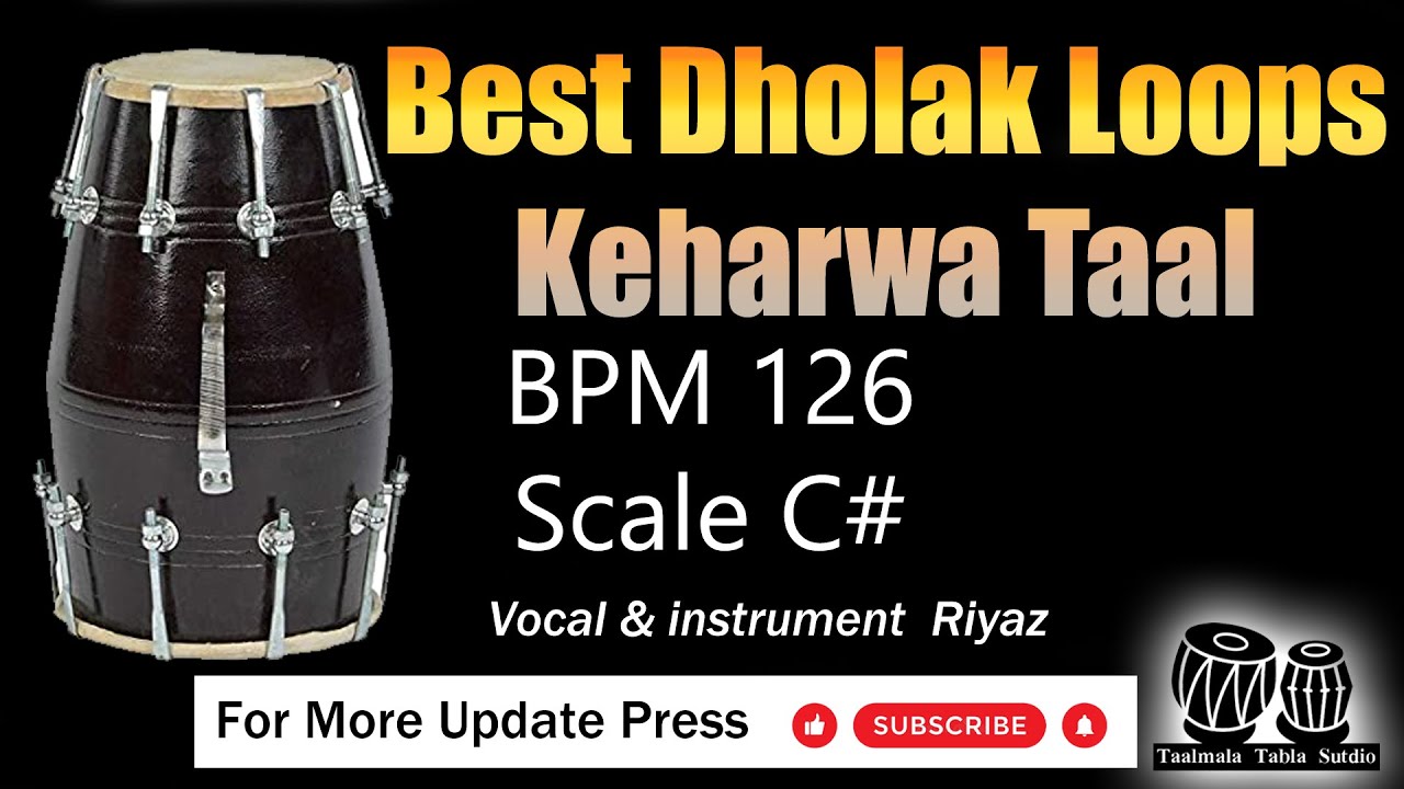 Best Dholak Loops BPM 126 Vocal & instrument Riyaz - YouTube