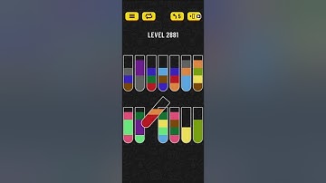 Water sort puzzle level 2881