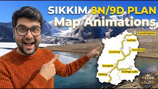 Ultimate Sikkim 8N/9D Trip Plan With Animated Maps | Gangtok, Lachung, Lachen, Gurudongmar | Hindi screenshot 5