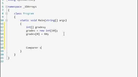 C# Tutorial 14 - 1D Arrays