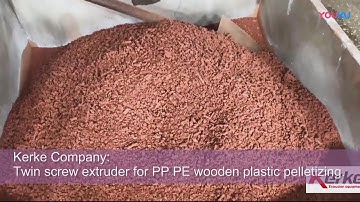 PP PE Wooden Plastic/WPC Twin Screw Compounding Pelletizing/Granulating Line----Kerke