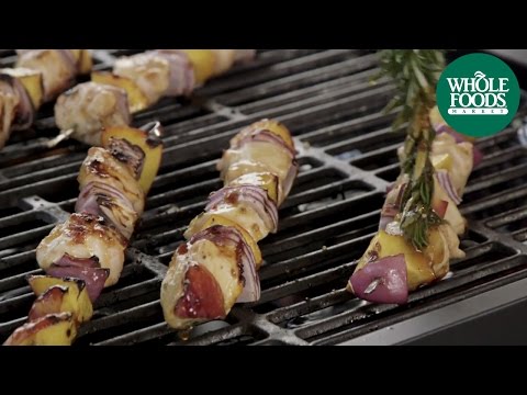 Spicy Grilled Peach and Chicken Kabobs | Freshly Made | Whole Foods Market