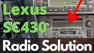 Lexus SC430 Stereo Upgrade - How to add iPhone Audio Thru Lexus Factory Sound System with No Aux