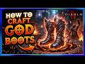 Diablo 4 Season Crafting Guide to make the PERFECT Godly Boots : Lord of Hatred Horadric Cube Guide