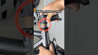 Hidden Rust Inside My Bike 😳 (Steel Frame Problem Fix) #cycling #bikerepair #bikemaintenance