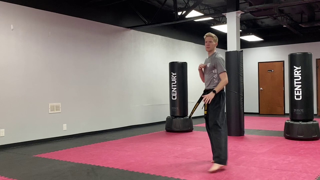 Red Belt Jump Spin Crescent Kick YouTube