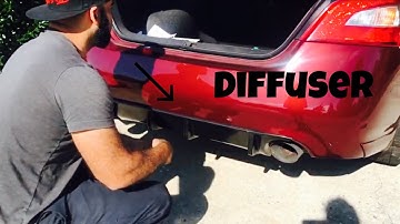 Nissan Maxima rear diffuser install