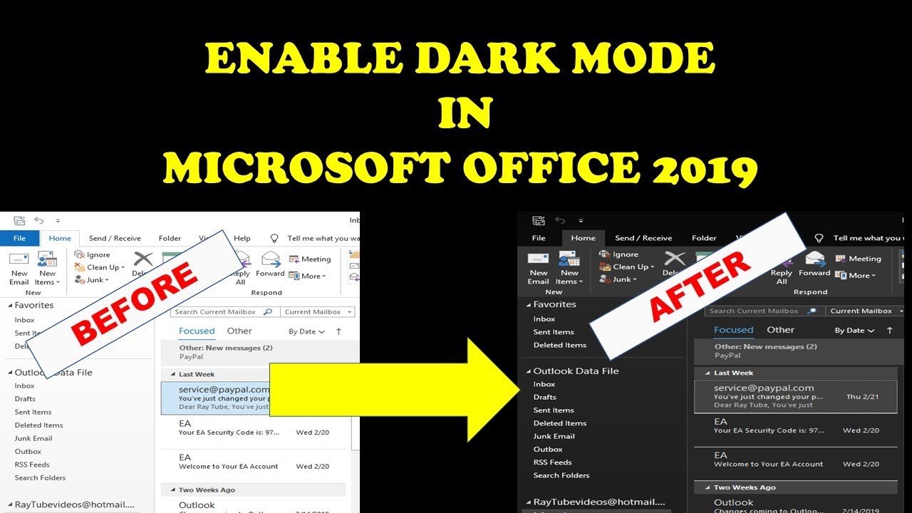 microsoft word dark mode