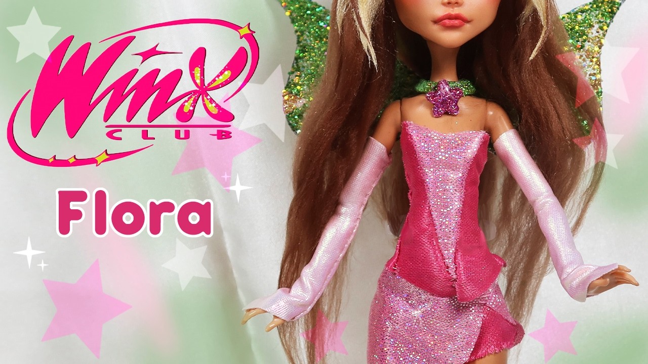 I made FLORA 🌺 Winx Club OOAK Doll