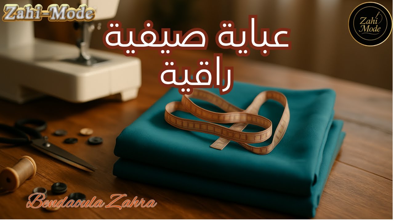 طريقة تفصيل عباية صيفية سهلة و مبسطة🧵 Zahi-Mode | تعلّمي الخياطة المغربية من الصفر إلى الاحتراف! ✨