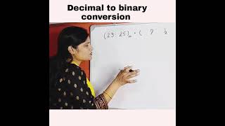 Decimal to binary conversion