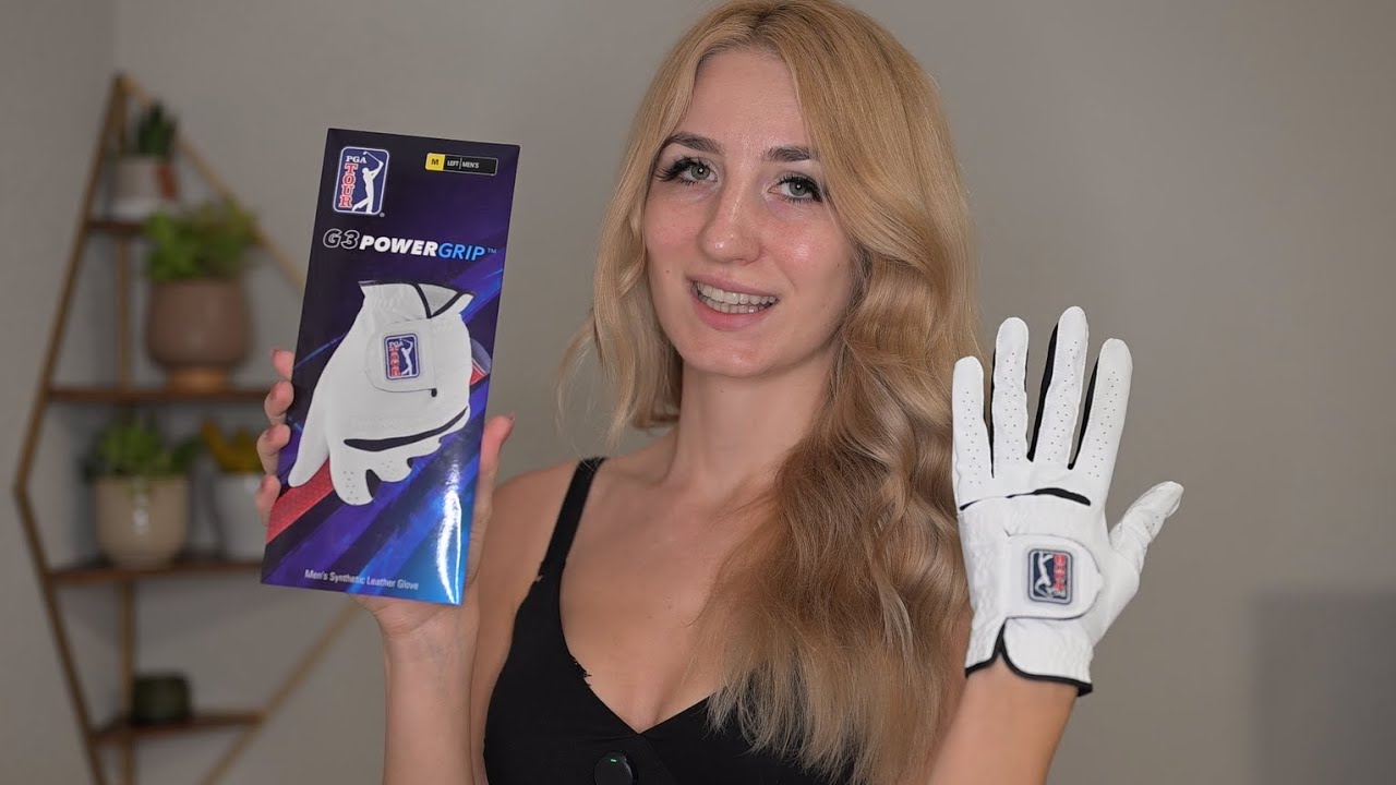 PGA TOUR mens Swing soft Synthetic Leather Golf Glove 