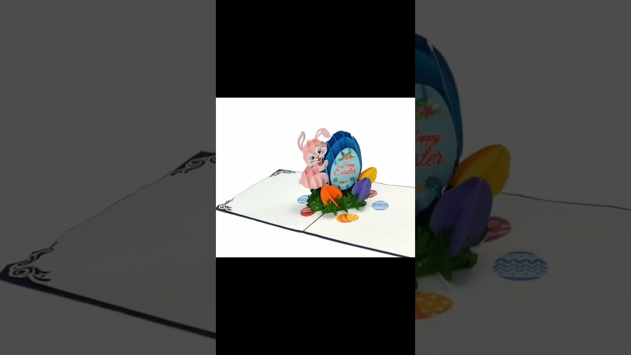 3d Easter bunny card pop up cards for Easter