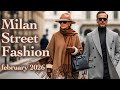 Milan’s Best Street Fashion 2026: Luxury Winter Trends Worn by Italian Fashionistas. Fashion Vlog