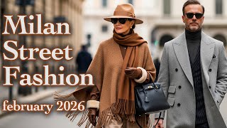 Milan’s Best Street Fashion 2026: Luxury Winter Trends Worn by Italian Fashionistas. Fashion Vlog
