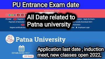 Patna university 2022-25 All Dates Big update