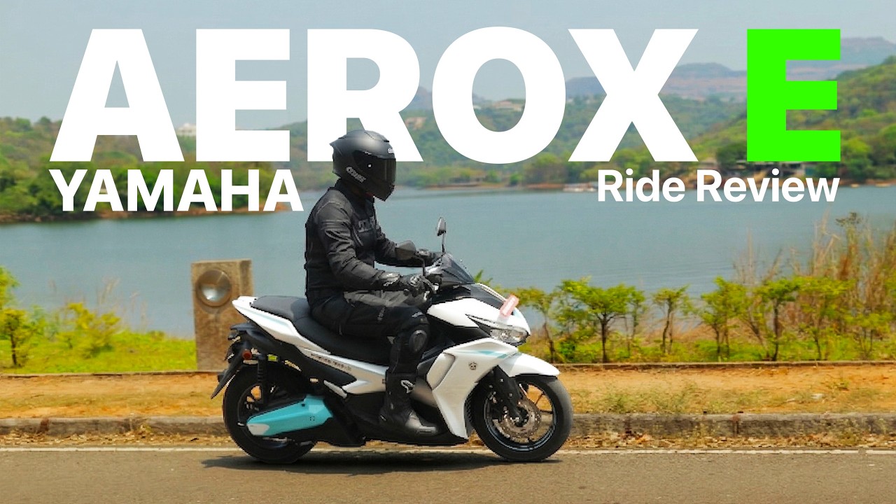 Yamaha AEROX-E Ride Review,Boost Mode Tested | Range, Battery & Real ...
