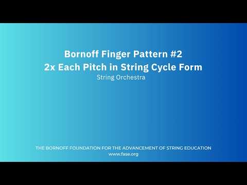 Bornoff Finger Pattern #2 - 2x Each Pitch in String Cycle Form - ENSEMBLE VERSION