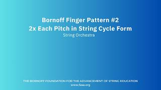 Bornoff Finger Pattern #2 - 2x Each Pitch in String Cycle Form - ENSEMBLE VERSION