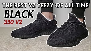 yeezy 35 v2 black reflective on feet