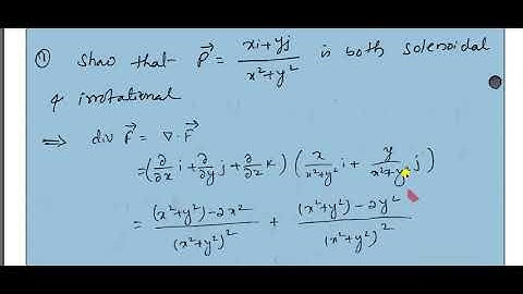 II Sem, Solenoidal & Irrotational