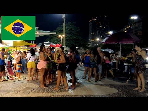 Walking Copacabana beach at night | Rio De Janeiro Brazil | Passport Action