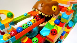 Satisfying Building Blocks Marble Run Very popular! 3D block coasters featuring various creatures!