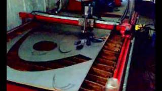 CNC plasma machine now on higher speed (rack'n'pinion)
