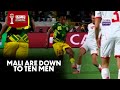 Mali Are Down To Ten Men After A Horrible Studs Up Challenge AFCON 2025 Highlights