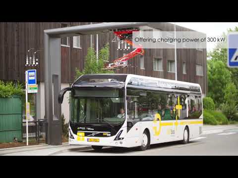 TRAILER , Heliox fast chargers VOLVO's first all electric buses in Luxembourg - video from Heliox