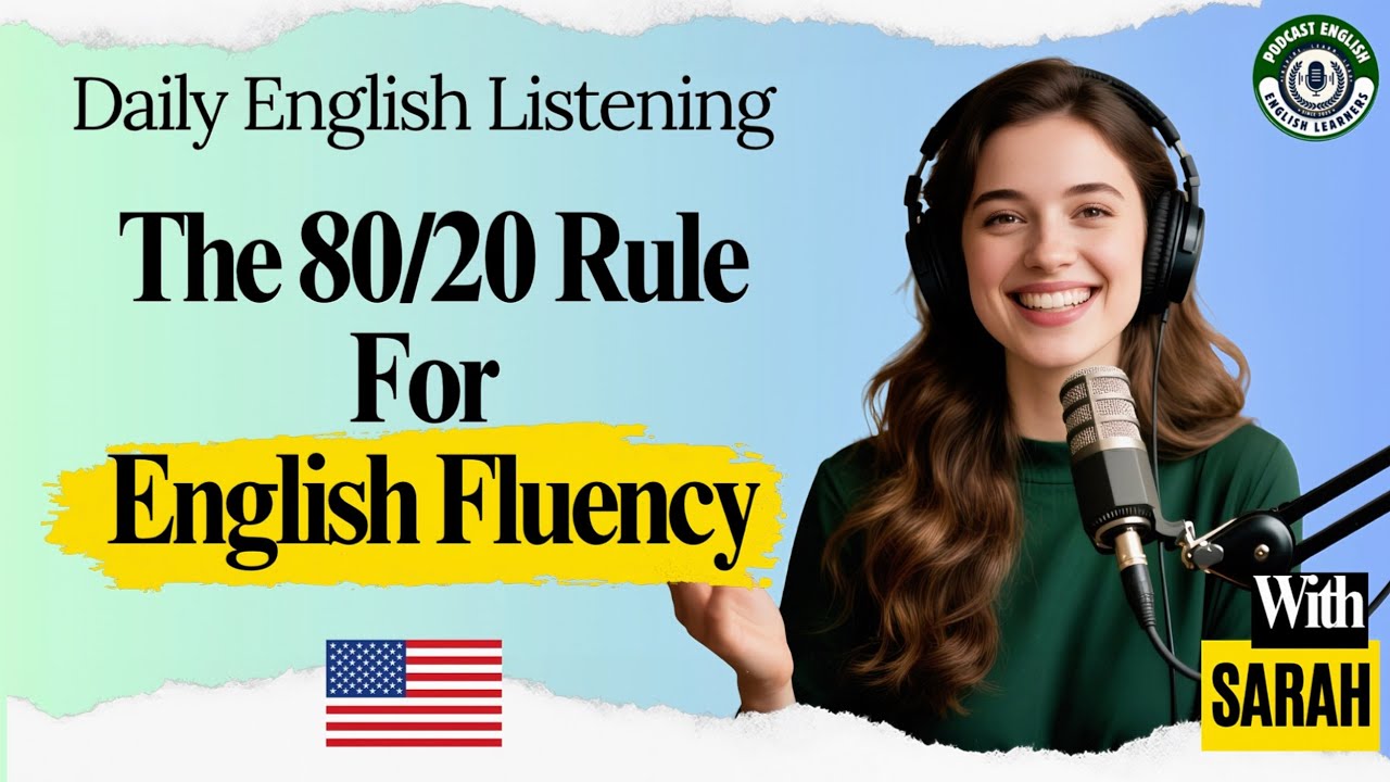 Podcast English Learners | The 80/20 Rule for Speaking English Fluently