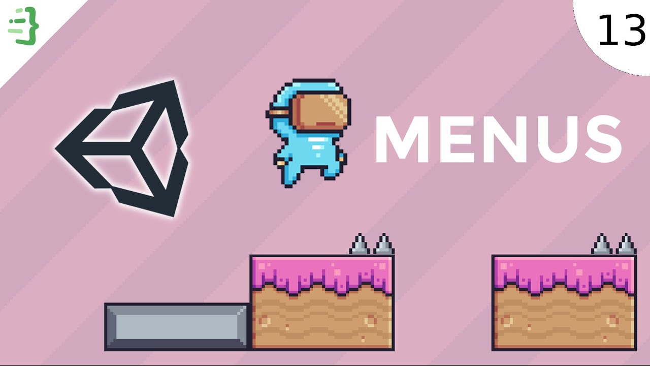 Start & Game Over Menu | Build a 2D Platformer Game in Unity #13