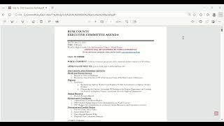 Rusk County Executive Committee 7-16-26