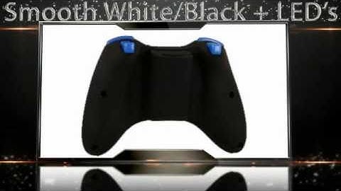 GamerModz ® Smooth White Top, Black Bottom  XBOX 360 Modded Controller Shell