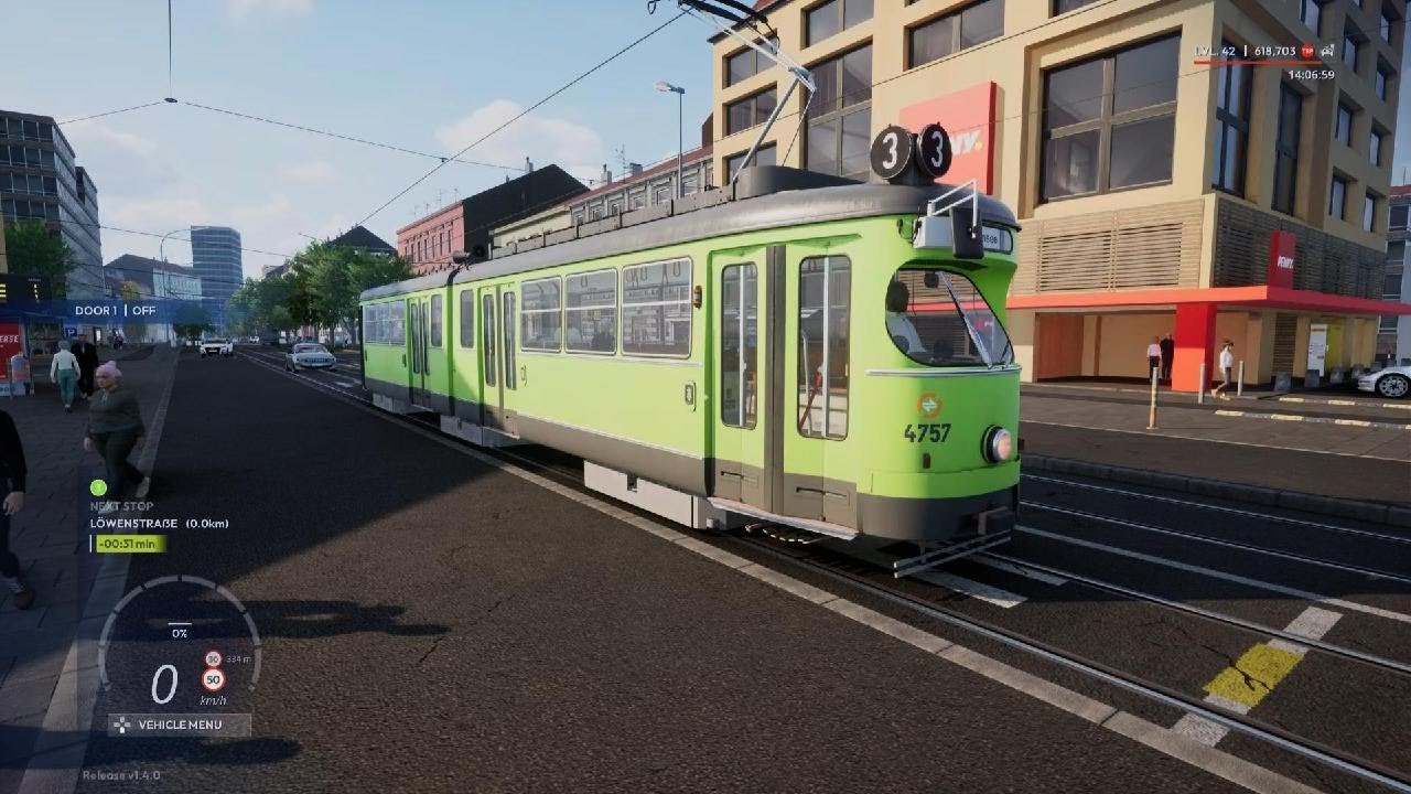City Transport Simulator: Tram: E1 Tram, City of Tramau.