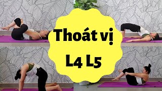 Yoga cho người thoát vị đĩa đệm L4 L5 S1 bài 5 ( tổng hợp toàn thân)