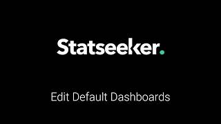 Make an Editable Copy of a Default Statseeker Dashboard