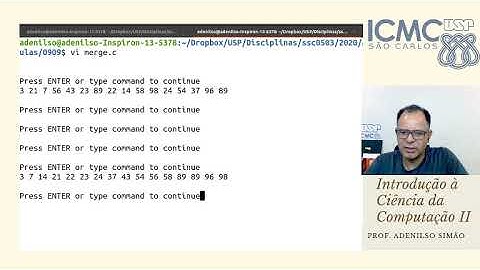 ICC II - Aula 05 - (4/6) - Implementação do Merge Recursivo - Parte 2