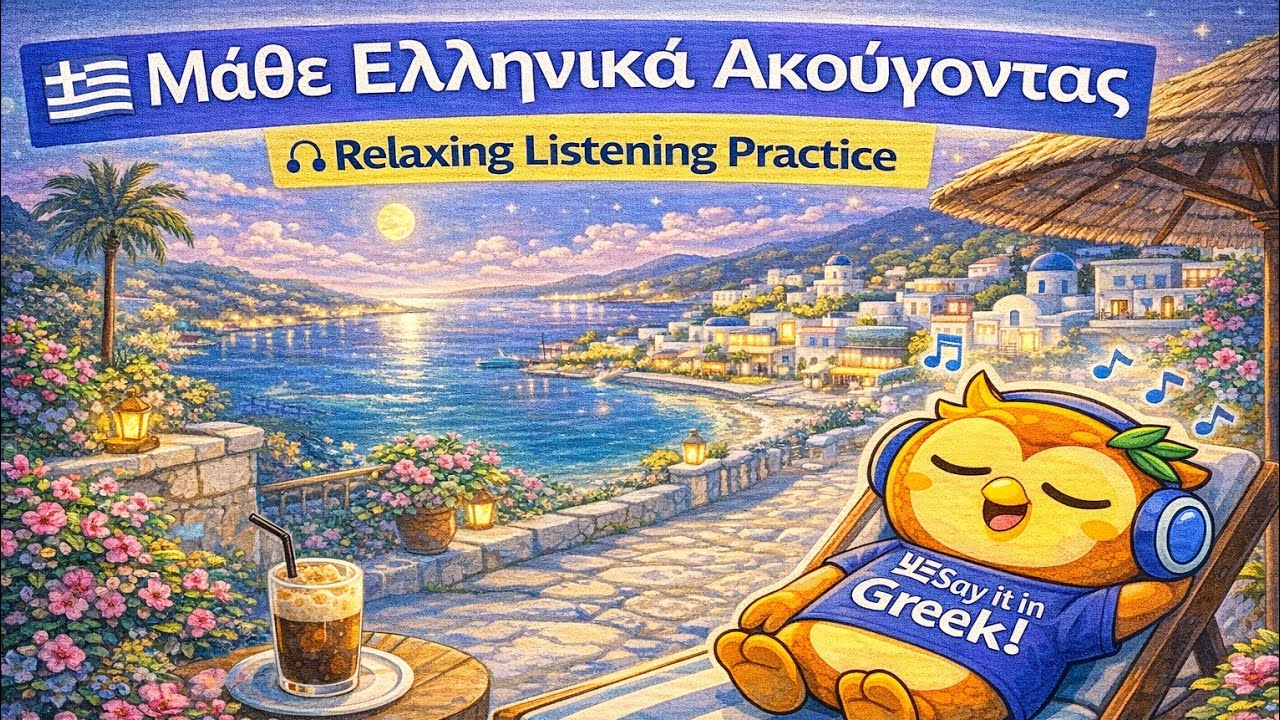 Μάθε Ελληνικά Ακούγοντας | Relaxing Listening Practice