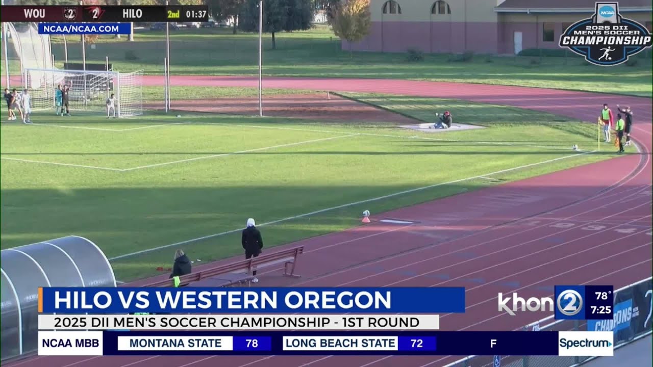 UH Hilo Men's Soccer defeat the Western Oregon Wolves