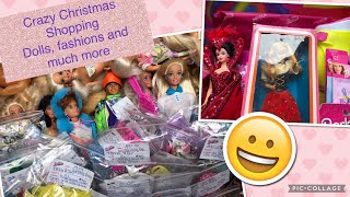 Crazy Christmas Shopping, Barbie dolls, fashions, Bob Mackie, Swiss Barbie and more