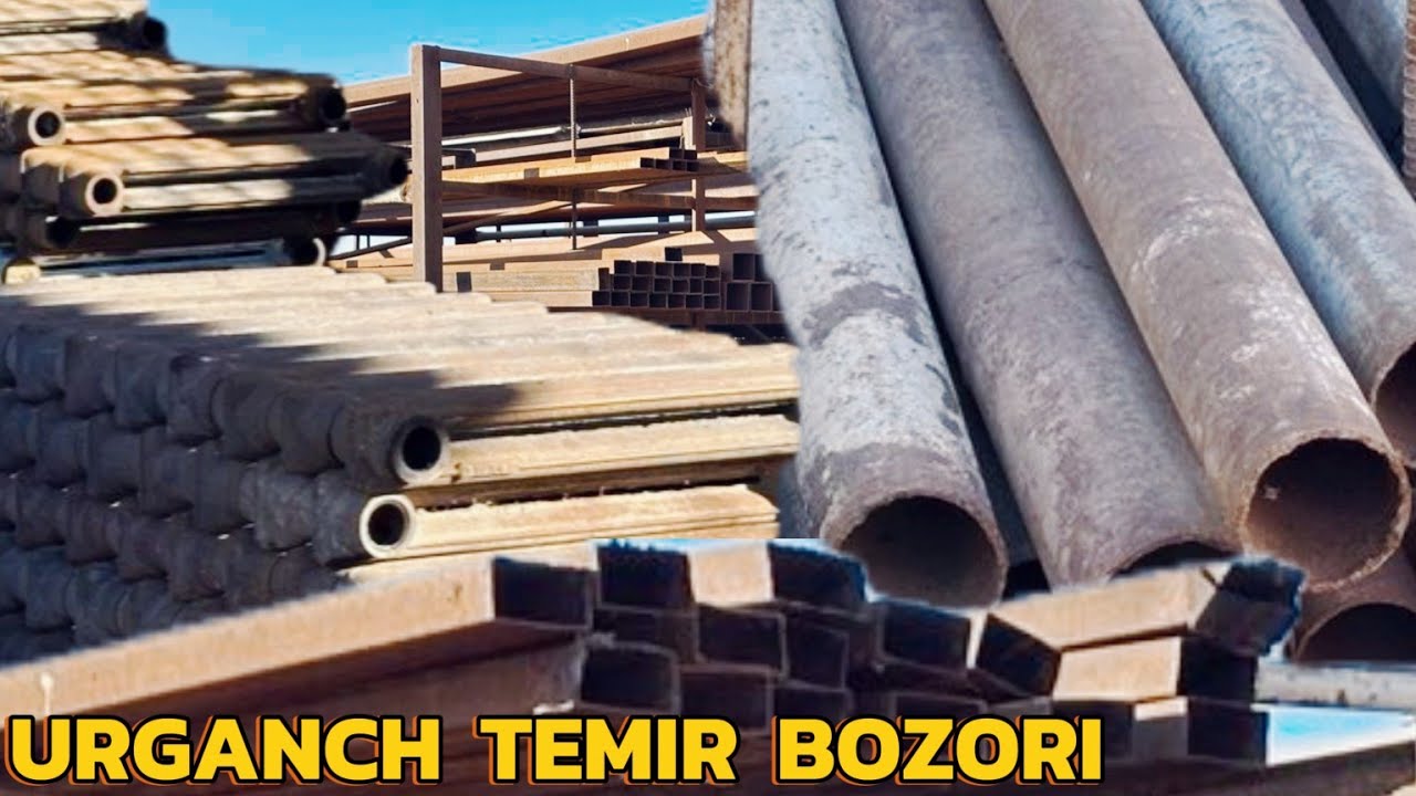 URGANCH TEMIR BOZOR 🔥 TRUBA PROFIL KATYO'L, CHO'YAN BATARYA NARXLARI