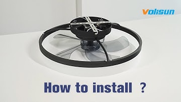 Installation video of VOLISUN ceiling fan with lights