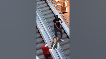 Escalator Prank Gone Wrong‼️😂 #prank #shorts #funny