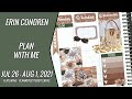 Plan with me || July 26 - Aug 1, 2021 || Erin Condren || Feat: PlannerSisterStickers