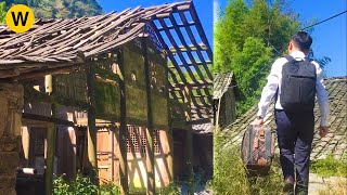 140 days renovate the poor college student's dilapidated wooden house in the forest