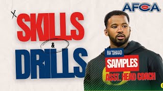 Wide Receiver Skills & Drills | Ra'Shaad Samples, Oregon | Red Light Green Light Details
