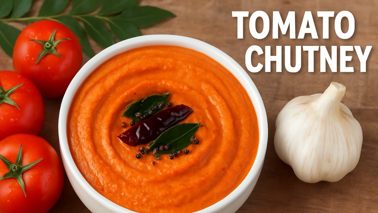 தக்காளி சட்னி | Easy Tomato Chutney Recipe in Tamil | Side Dish for Idli, Dosa