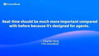 OceanBase Hours: Why Real-Time Data Matters for AI Agents