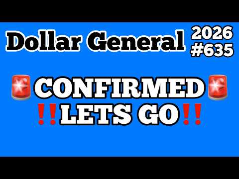 2026#635🚨Dollar General Couponing🚨CONFIRMED‼️LET’S GO‼️MUST WATCH👀👀